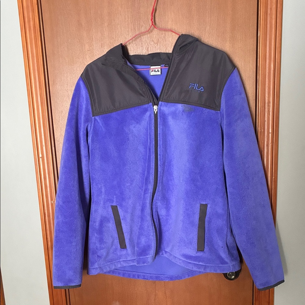 Fila Blue and Black Fleece Jacket